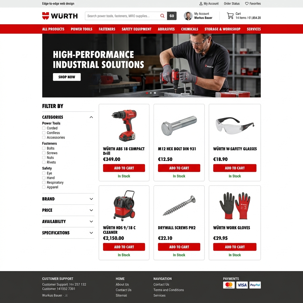 Wurth Eshop Platform